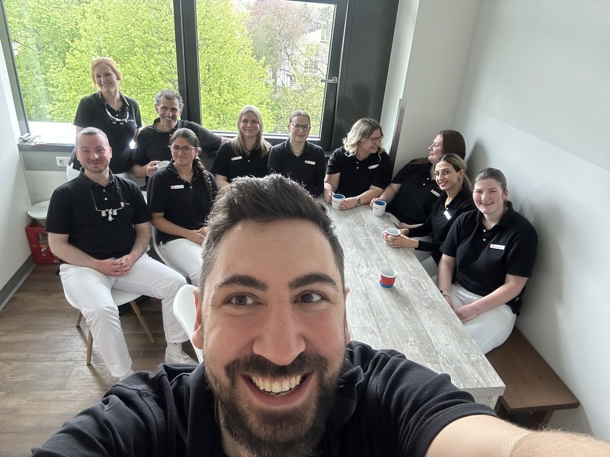 Das Team im Pausenraum